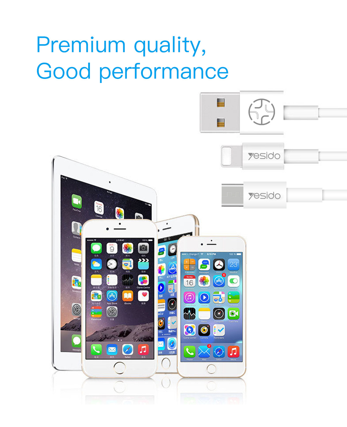CA22 USB To Lightning/Micro/Type-C Data Cable Details