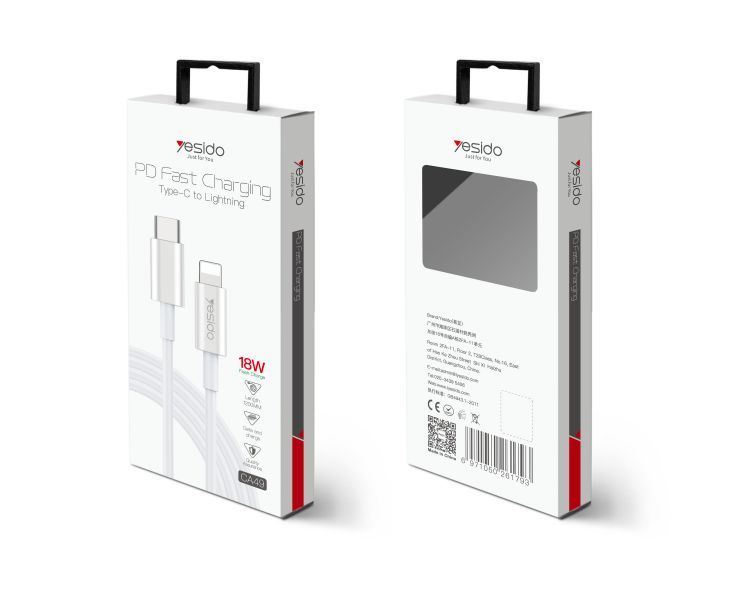CA49 Type-C To Lightning Data Cable Packaging