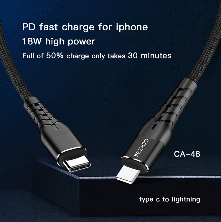 CA48 Type-C To Lightning Data Cable
