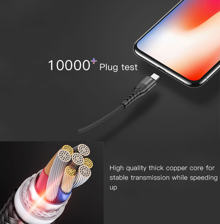 CA48 Type-C To Lightning Data Cable Details