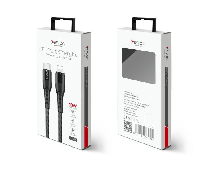 CA48 Type-C To Lightning Data Cable Packaging