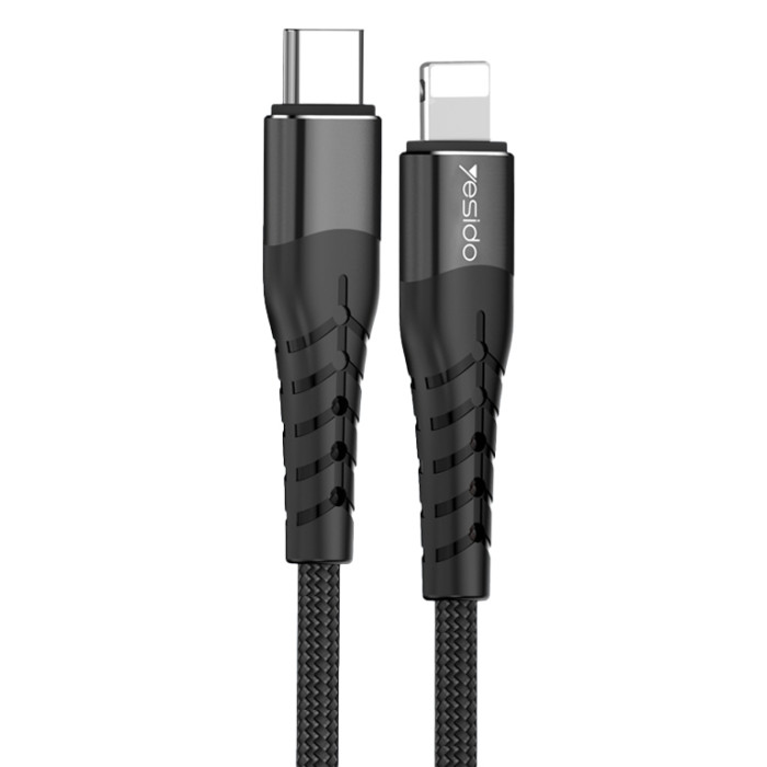 CA48 Nylon Braided 8pin to Type-C Phone Data Cable Fast Charging 20w Type-C PD Cable Line For iPhone