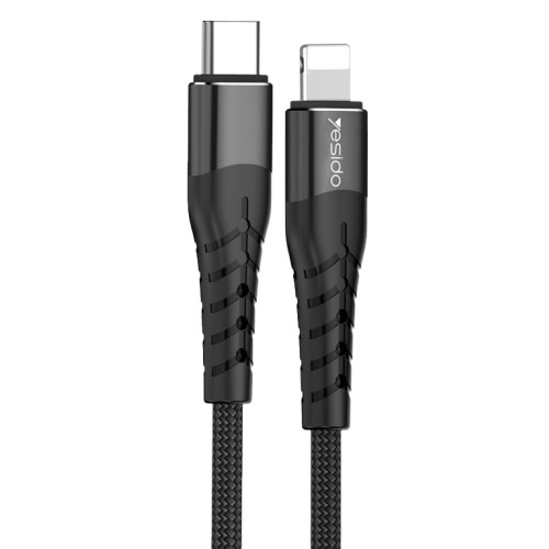 CA48 Nylon Braided 8pin to Type-C Phone Data Cable Fast Charging 20w Type-C PD Cable Line For iPhone