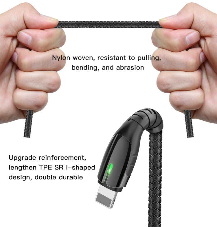 CA44 3 in 1 USB To Micro Type-C Lightning Data Cable Details