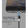 CA11 Wholesale Nylon Braided USB Charger Cable Magnetic USB To Type-C/Micro/Lightning Data Cable