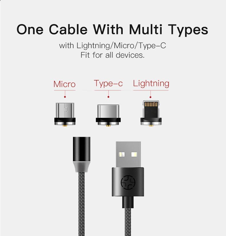CA11 USB To Micro/Lightning/Type-C Data Cable Details