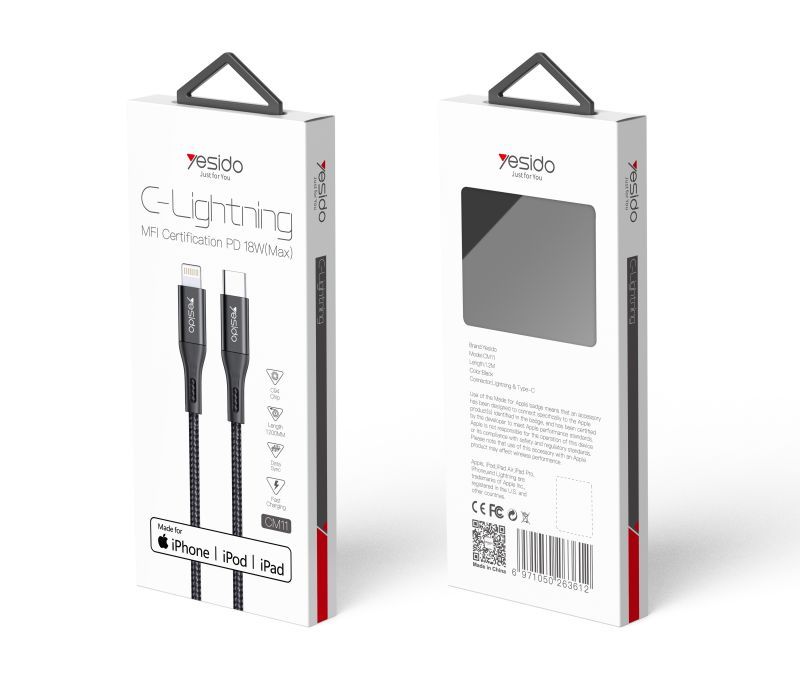 CM11 Type-C To Lightning Data Cable Packaging
