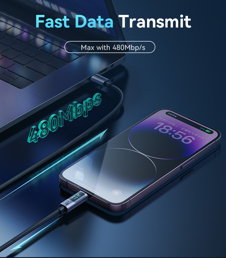 CA157 27W Type-C To Lightning Data Cable Details