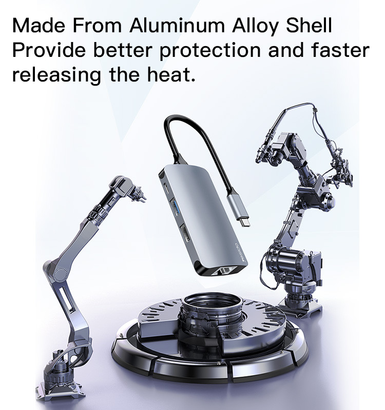 HB15 6 in 1 Type-C to USB Hub Adapter Details