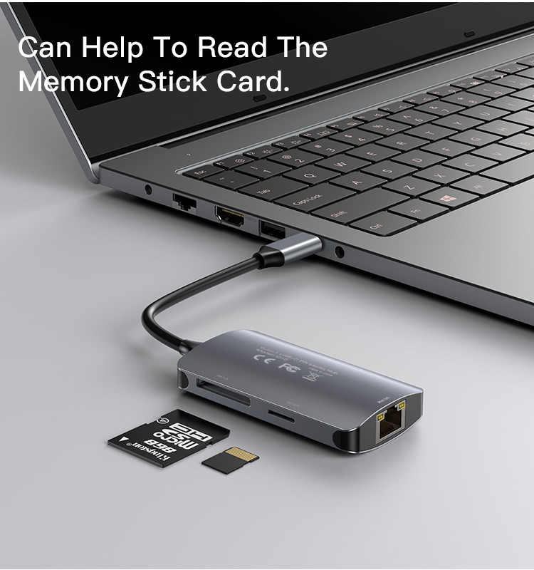 HB15 6 in 1 Type-C to USB Hub Adapter Details