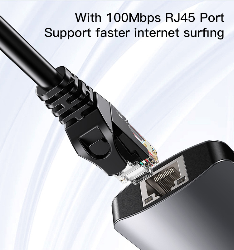 HB15 6 in 1 Type-C to USB Hub Adapter Details