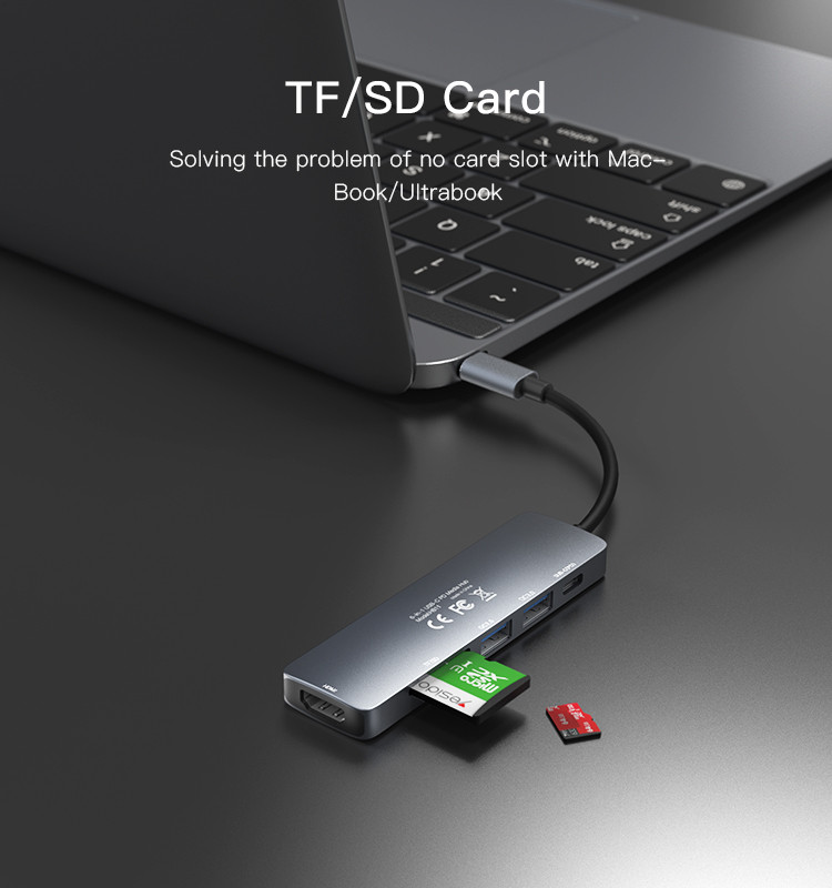 HB11 6 in 1 USB Hub Adapter Details