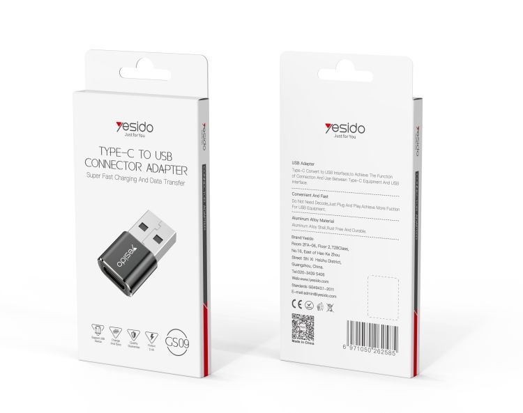 GS09 USB To Type-C OTG Adapter Packaging