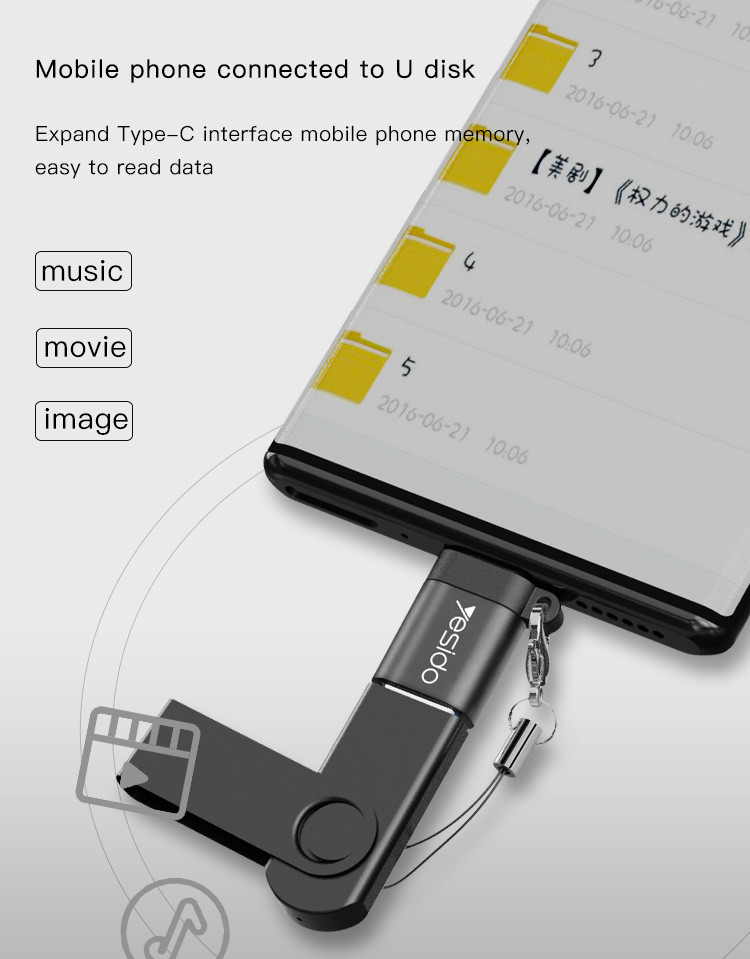 GS06 Type-C To USB-A OTG Adapter Details