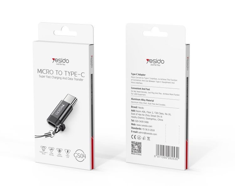 GS04 Micro To Type-C OTG Adapter Packaging