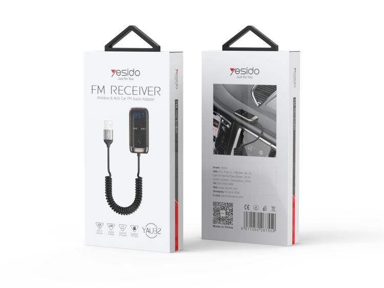 YAU32 Bluetooth Transmitter Audio Cable Packaging
