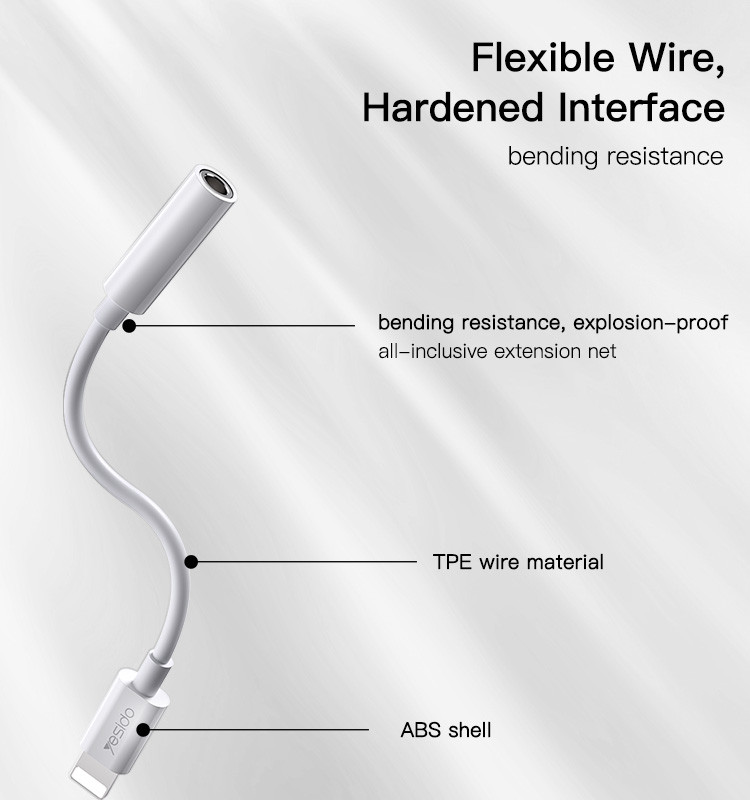 YAU31 Lightning To 3.5 mm Audio Adapter Details