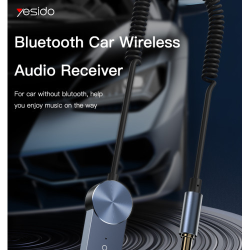 YAU24 2-in-1 Bluetooth Audio Adapter Bluetooth Receiver Transmitter 3.5mm Wireless Audio Adapter