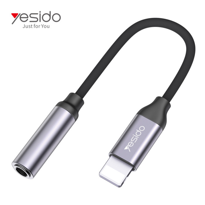 YAU21 Aux Audio Cable To Audio Adapter Cable 10CM 3.5mm AUX Headphones Adapter For iPhone