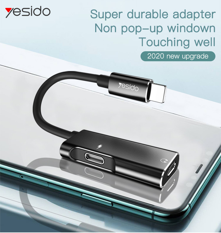 YAU12 2 in 1 Lightning To Lightning Audio Adapter