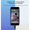 YAU17 IP To 3.5MM High Transmission Anti-noise AUX Interface Aluminum Alloy Headphone Audio Cable