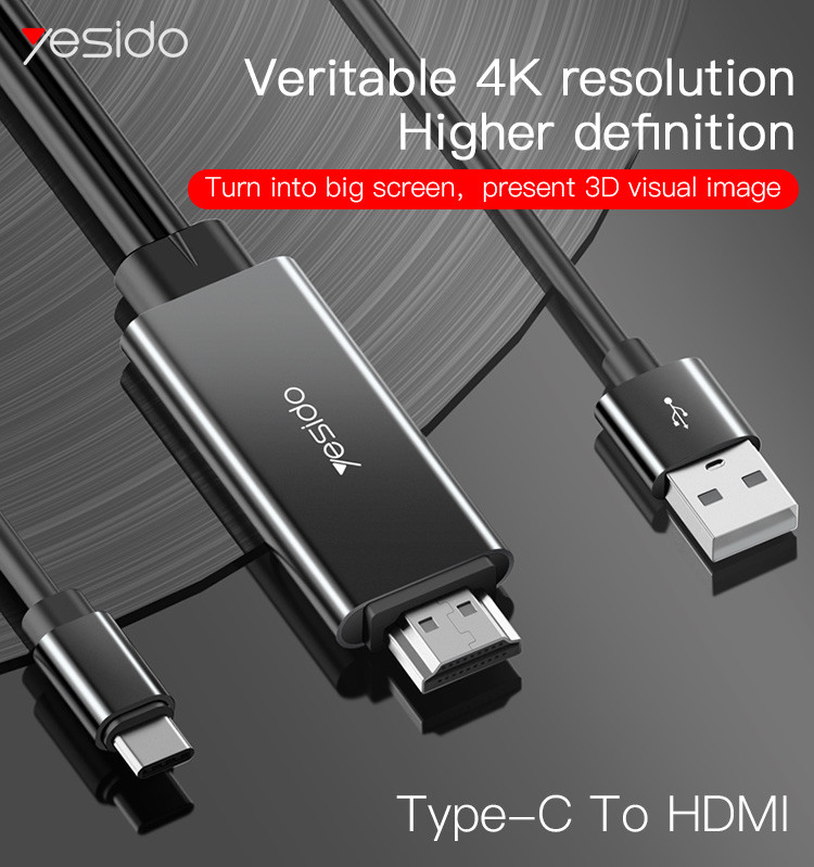 HM03 Type-C To HDMI Video Cable