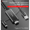 HM03 USB Charging 1080P 4K 30HZ Type-C To HDMI Cable Adapter