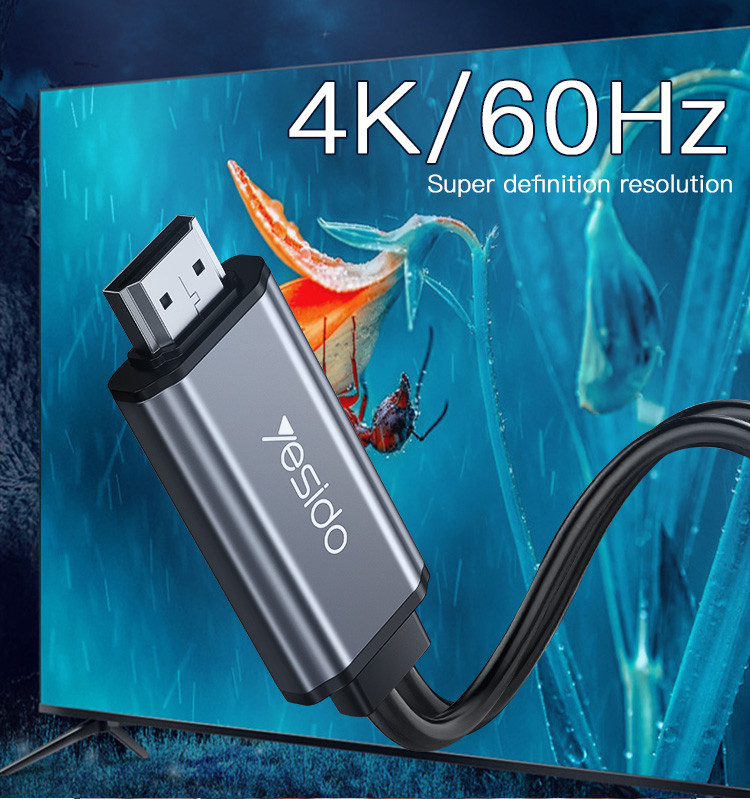 HM02 USB Charging 1080p 4K 60HZ TYPE-C To HDMI Video Cable Adapter