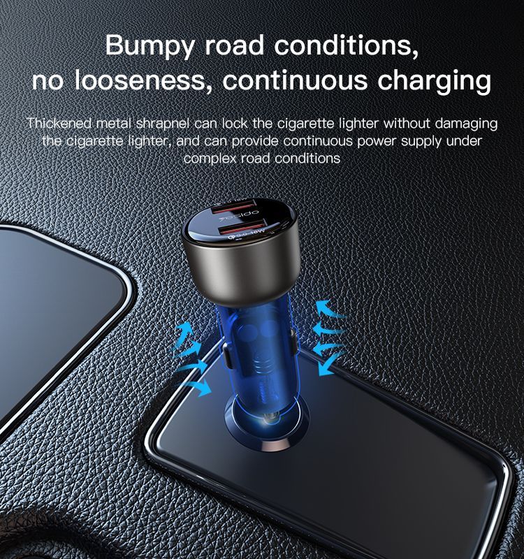 Y51 36W 2 Ports Fast Charging Car Charger Details