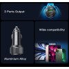 Y50 Car Charger | Type-C*2 + USB*1 3Ports Fast Charging Car Charger