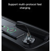 Y49 Transparent Shell Car Charger | PD 33W Type-C + QC 30W USB 2 Ports Fast Charging Car Charger