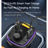 Y45 Fast charging Smart Dual USB Ports Vehicle Charger FM Transmitter Mp3 Multi Function Car Charger