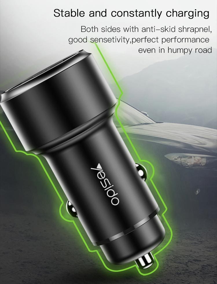 Y43 Dual Ports QC3.0 Fast Charging Car Charger Details