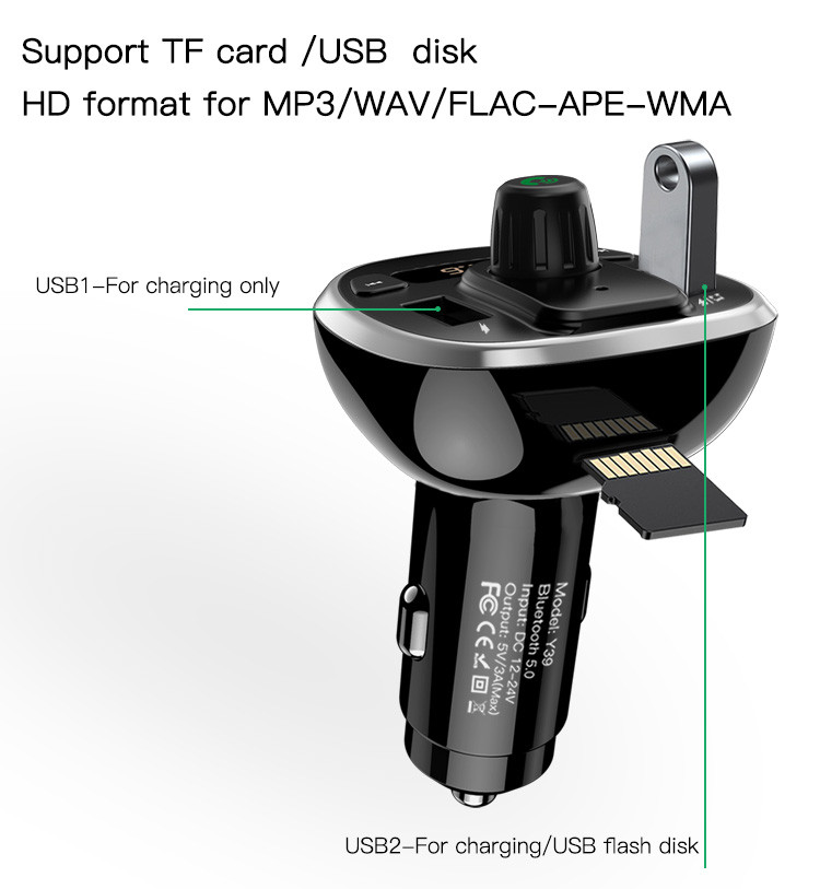 Y39 FM Bluetooth Received Car Charger Details