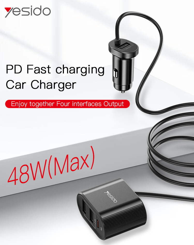 Y41 Multi Ports Fast Charging Car Charger