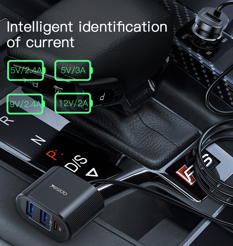 Y41 Multi Ports Fast Charging Car Charger Details