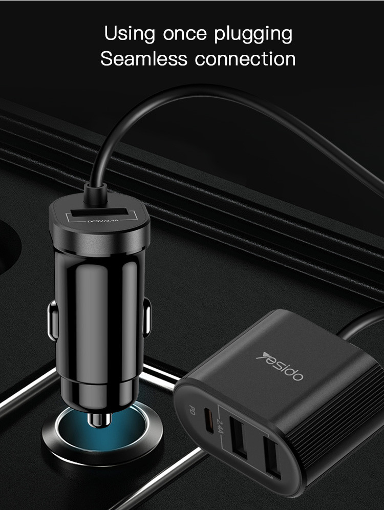 Y41 Multi Ports Fast Charging Car Charger Details