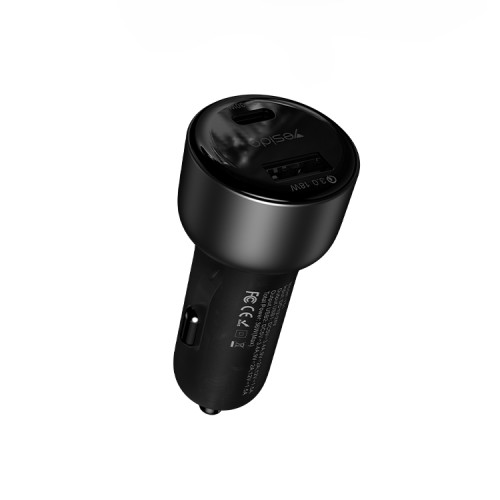 Y52 Car Charger | PD 30W Type-C + QC 18W USB 2Ports Fast Charging Car Charger