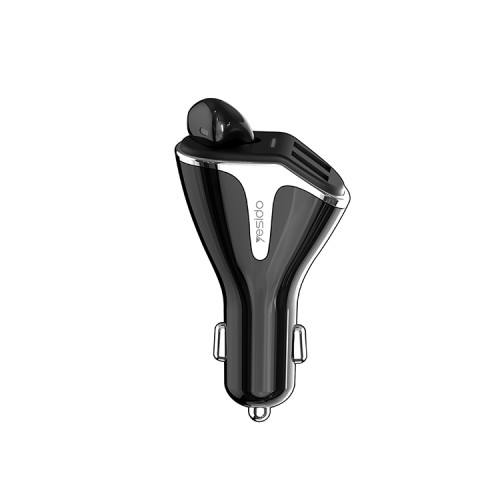 Y37 High Quality QC 3.0 Fast Charging Car Charger With A Bluetooth Earphone