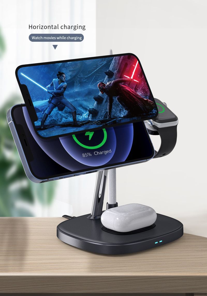 DS12 4 in 1 15W Wireless Charging Dock Details