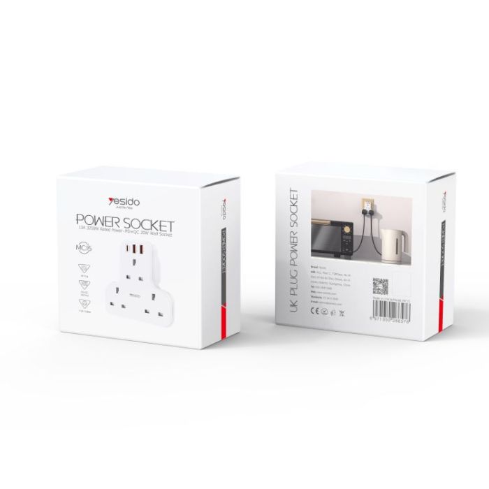 موزع طاقة ذكي متعدد المنافذ MC15 مع USB PD QC شحن سريع