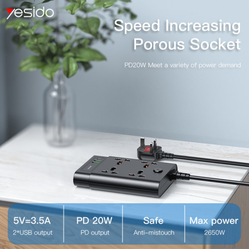 MC11 2 Meter Long Multi Port Home Using Pull Up Max 2650W Power Track Power Socket