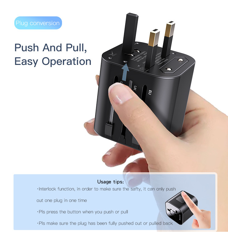 MC09 Universal Charger Plug Adapter Details
