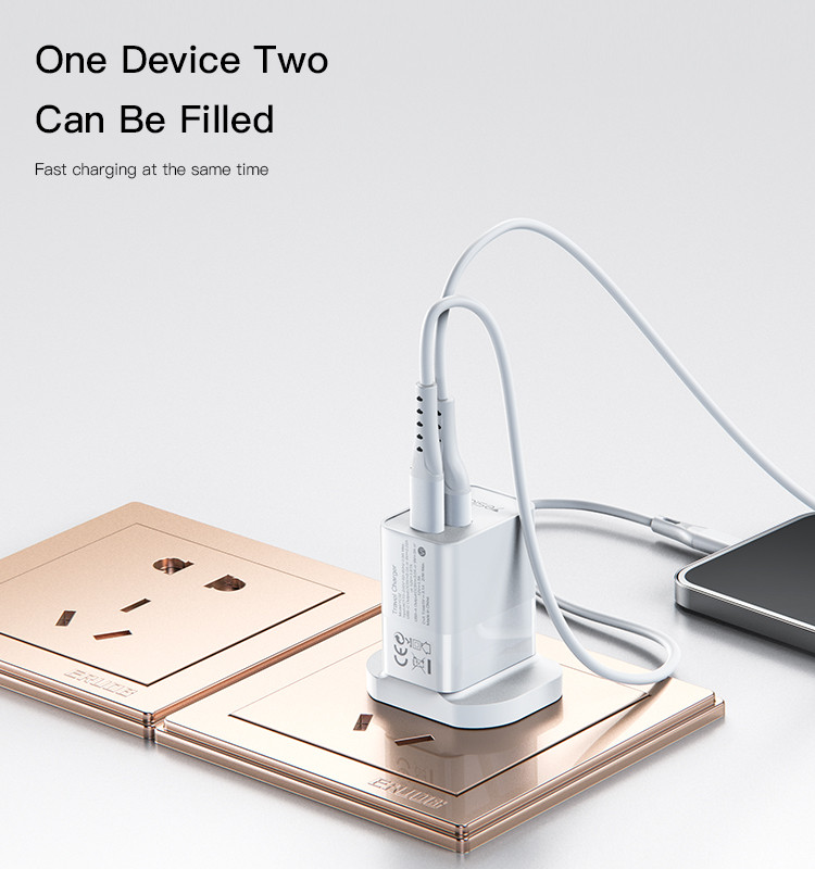 YC32 20W Dual Ports Fast Charging Charger Details