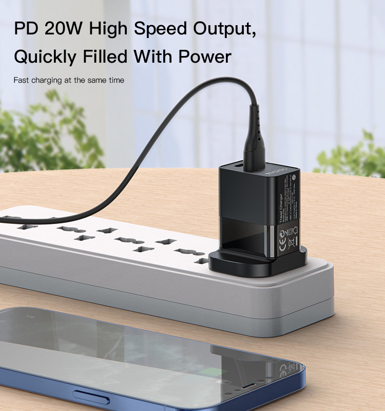 YC32 20W Dual Ports Fast Charging Charger Details