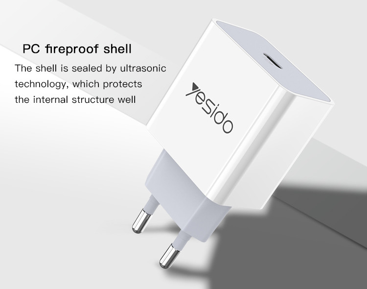 YC27 18W Type-C Port Fast Charging Charger Details