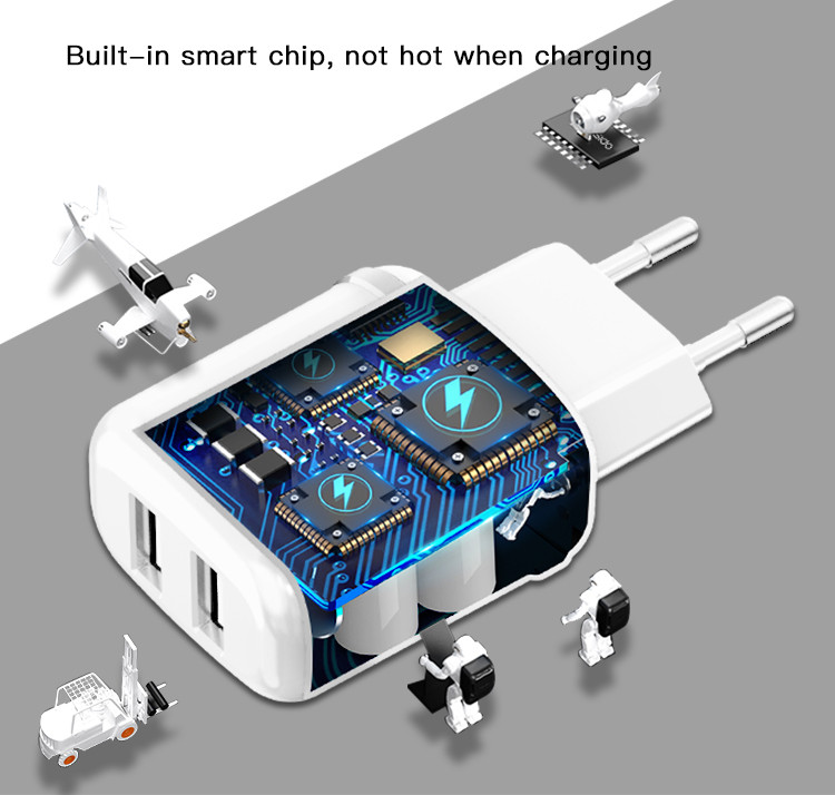 YC26 Dual USB Ports Fast Charging Charger Details