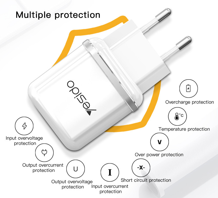 YC26 Dual USB Ports Fast Charging Charger Details