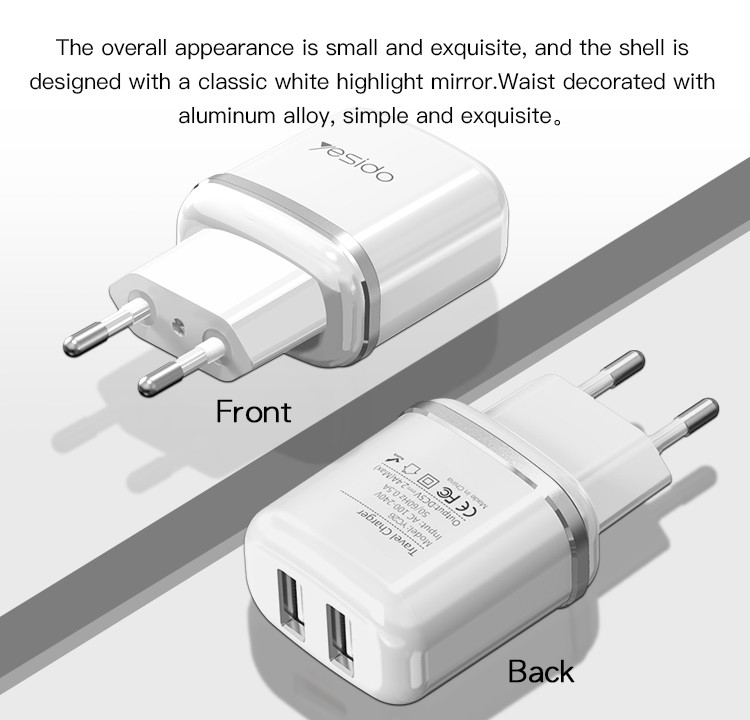 YC26 Dual USB Ports Fast Charging Charger Details