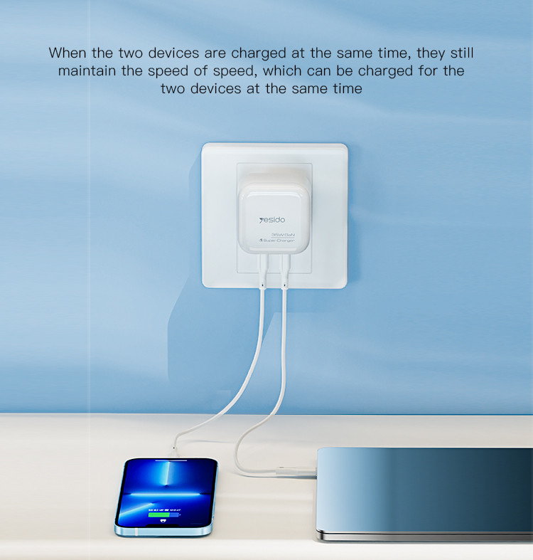 YC38 35W GaN Fast Charging Wall Charger Details